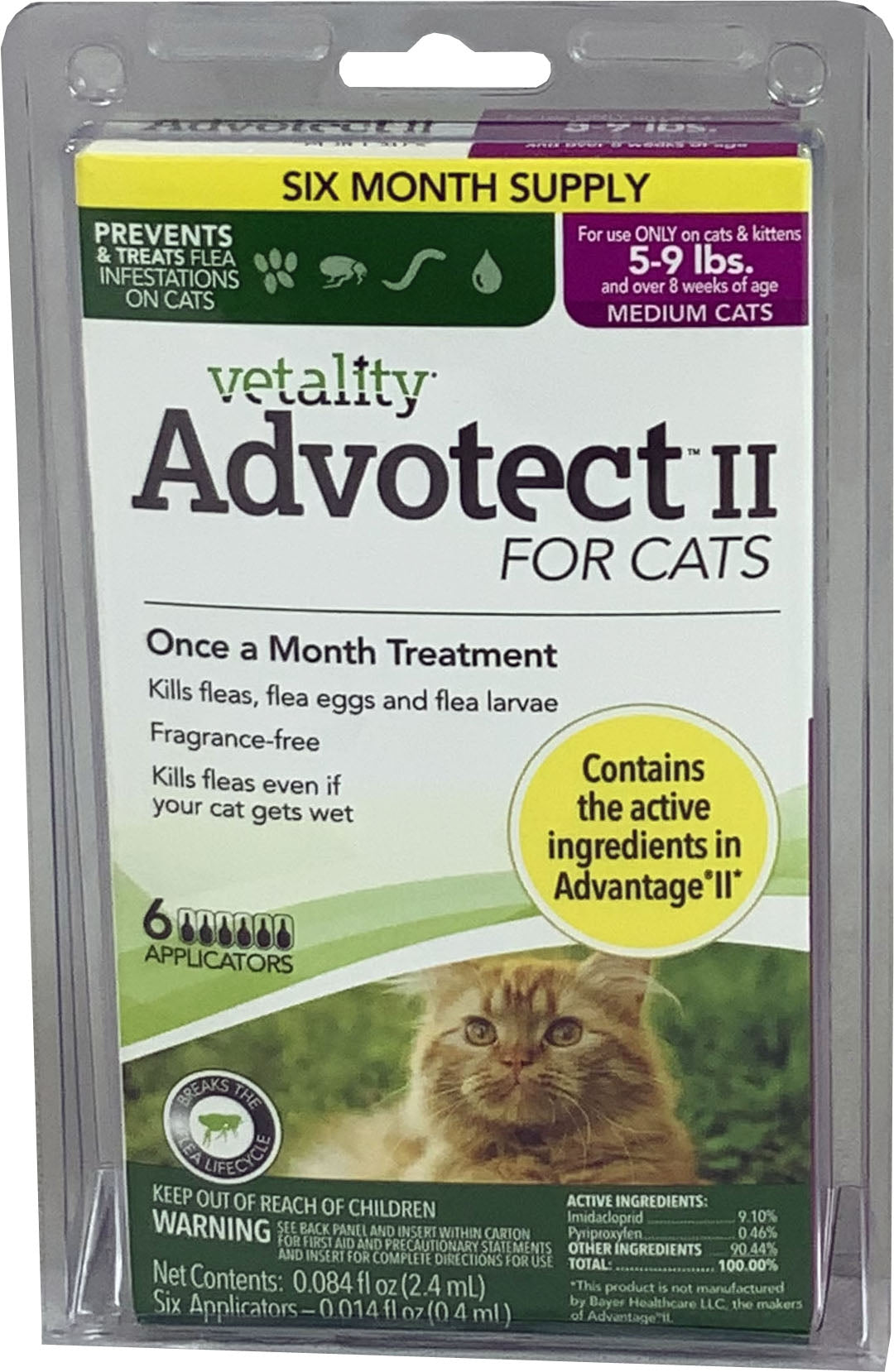 Vetality Advotect II Flea And Tick For Cats