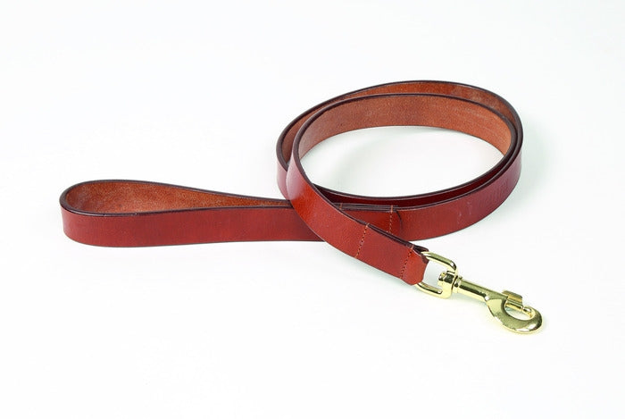 Shires Digby & Fox Flat Leather Dog Lead