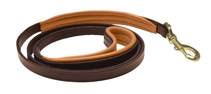 Perri's Skinny Padded Leather Dog Leash