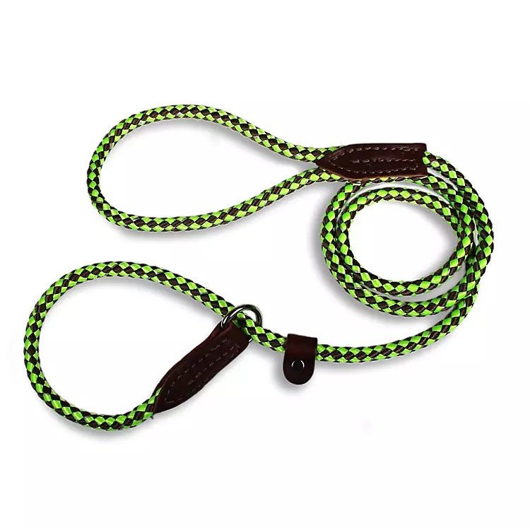 British Reflective Rope Slip Dog Lead