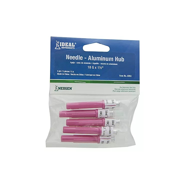 Ideal Aluminum Hub Needles - 5 Pack