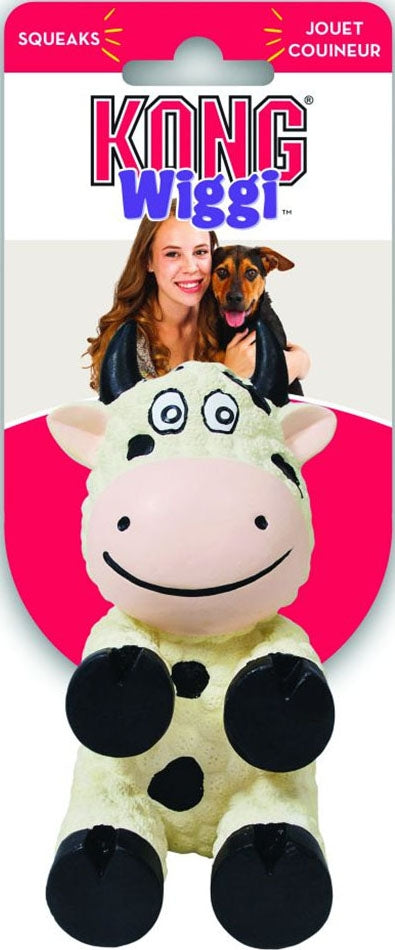 KONG Wiggi Cow Dog Toy