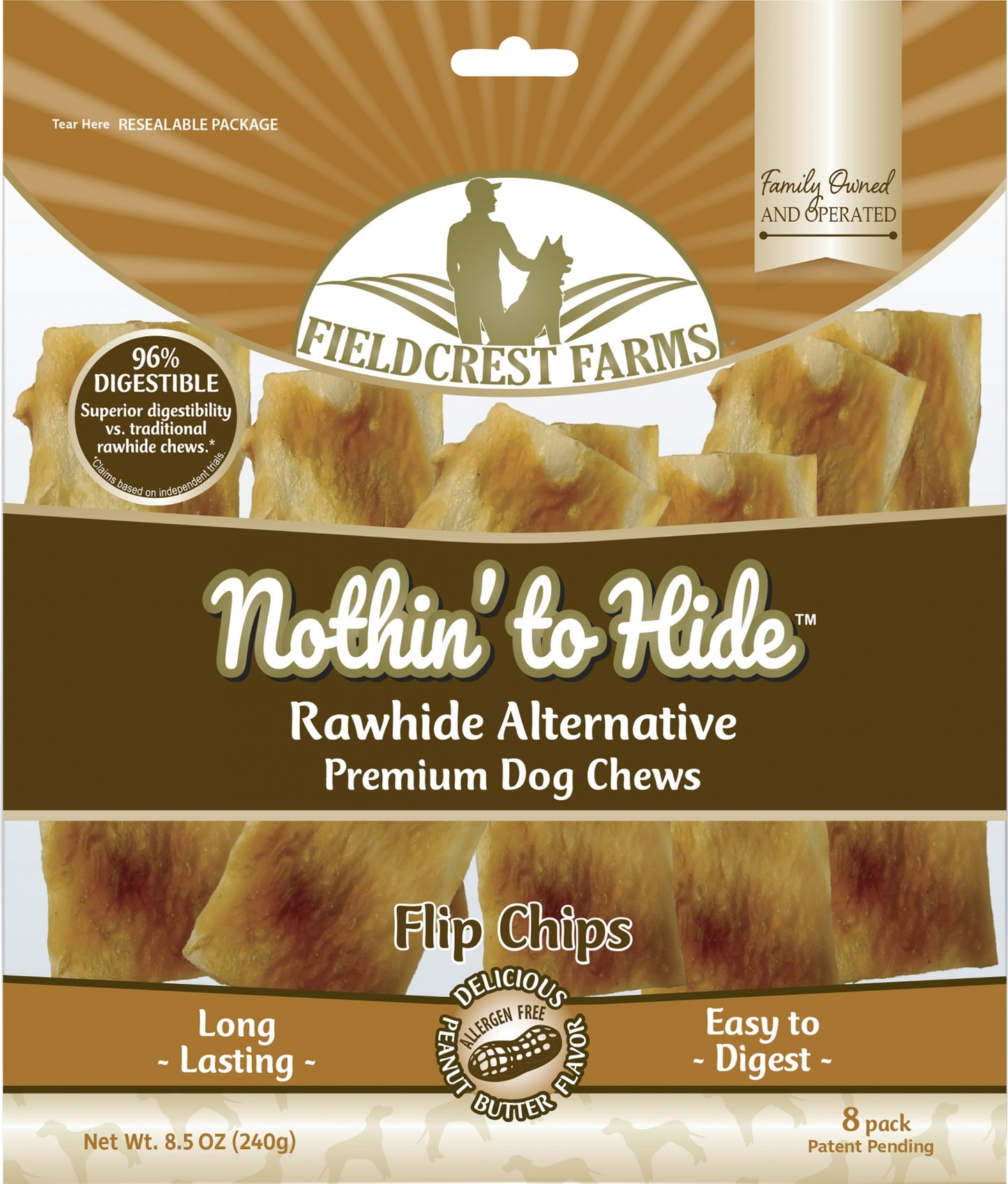 Fieldcrest Farms Nothin' To Hide Rawhide Alternative Flip Chips