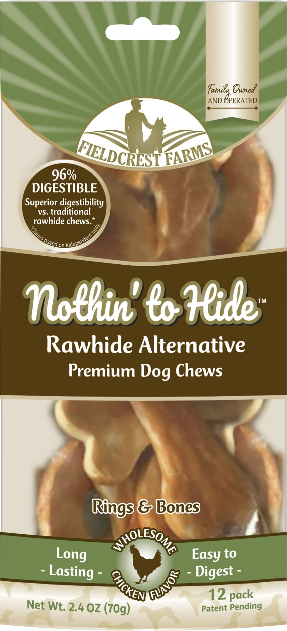 Fieldcrest Farms Nothin' To Hide Rawhide Alternative Rings & Bones