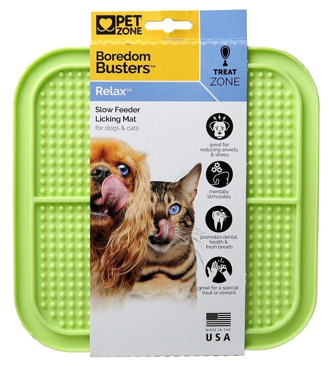 Pet Zone Boredom Busters Relax Slow Feeder Licking Mat