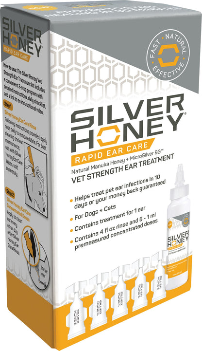 Absorbine Silver Honey Rapid Ear Care Vet Strength Ear Treatment