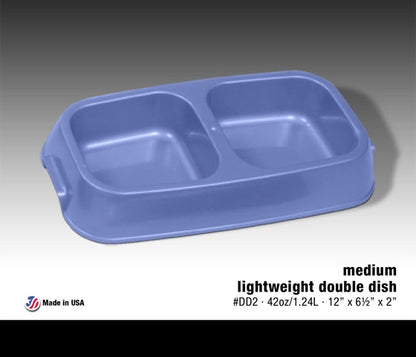 Lightweight Double Dish For Dogs