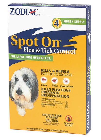 Zodiac Spot On Flea and Tick Control for Dogs