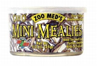 Can O' Mini Mealies Food For Lizards/Snakes/Amphibians/Water Turtles