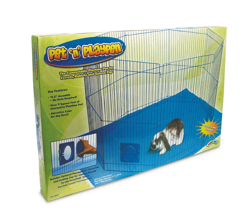 Pet-N-Playpen For Small Animals blue