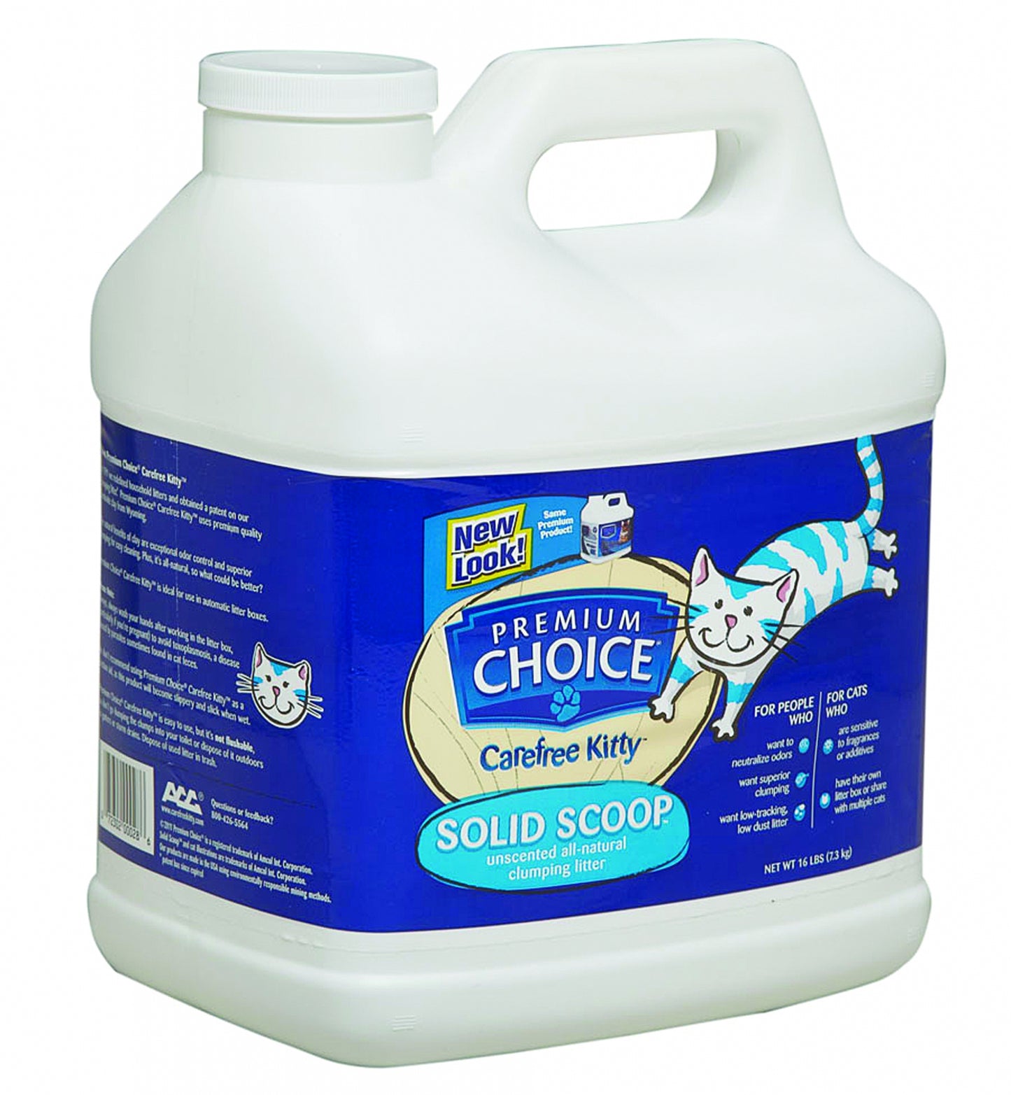 Premium Choice Unscented Solid Scoop Cat Litter