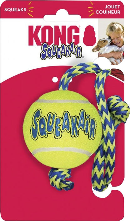 KONG SqueakAir Ball with Rope