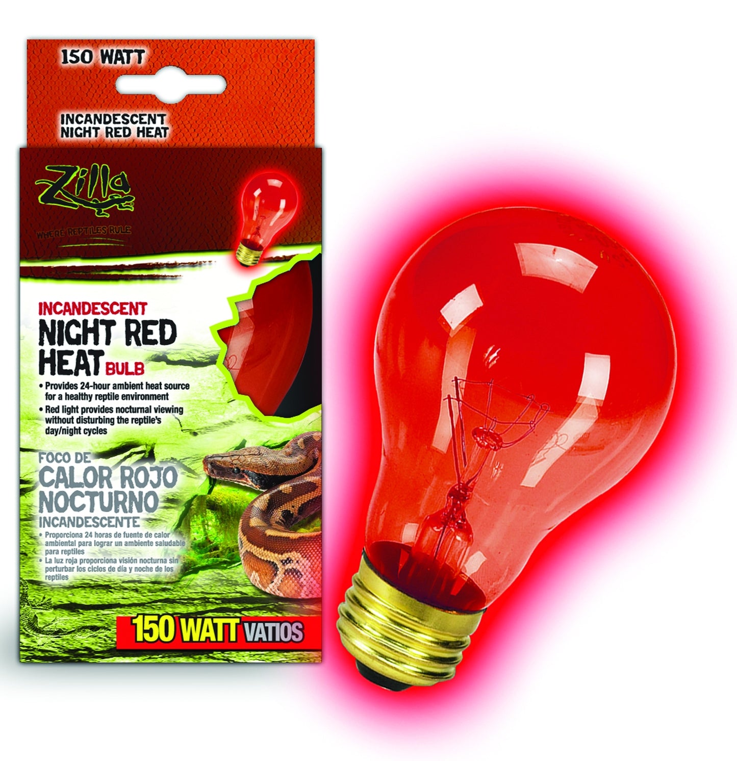 Zilla Night Red Incandescent Bulb