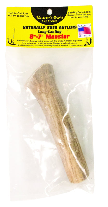 Nature's Own Pet Chews Packaged Monster Naturally Shed Antler