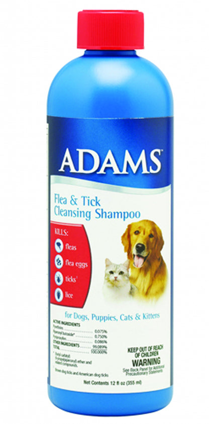 Adams Flea & Tick Cleansing Shampoo With Precor