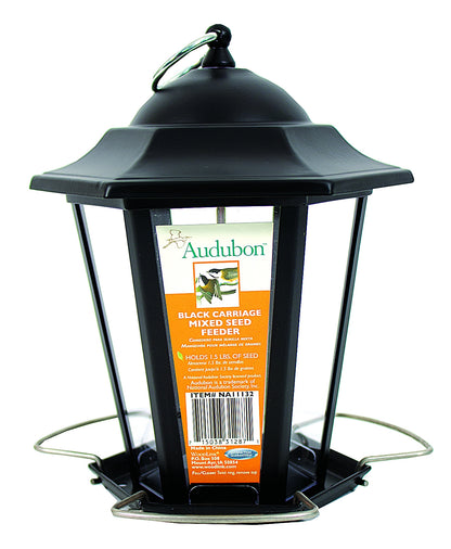 Audubon Black Carriage Mixed Seed Feeder