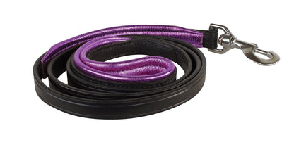 Perri's Metallic Padded Leather Dog Leash