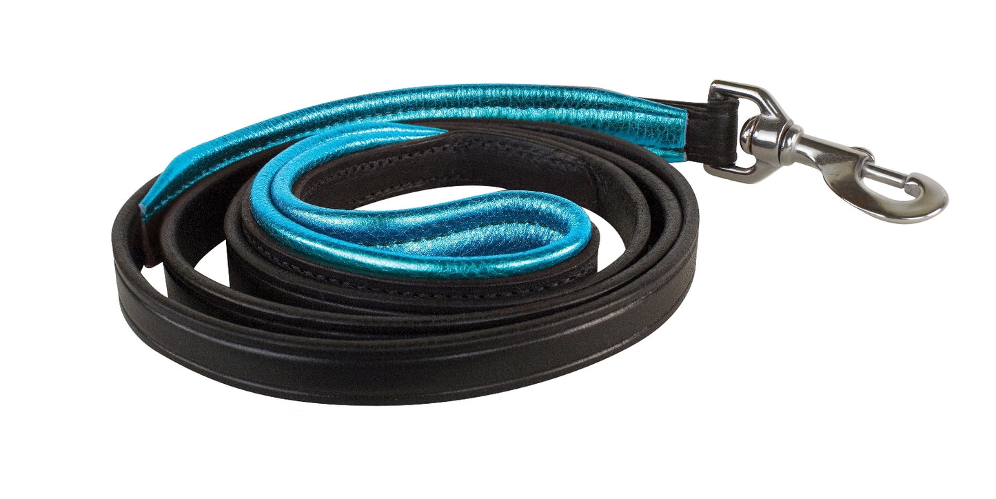 Perri's Metallic Padded Leather Dog Leash