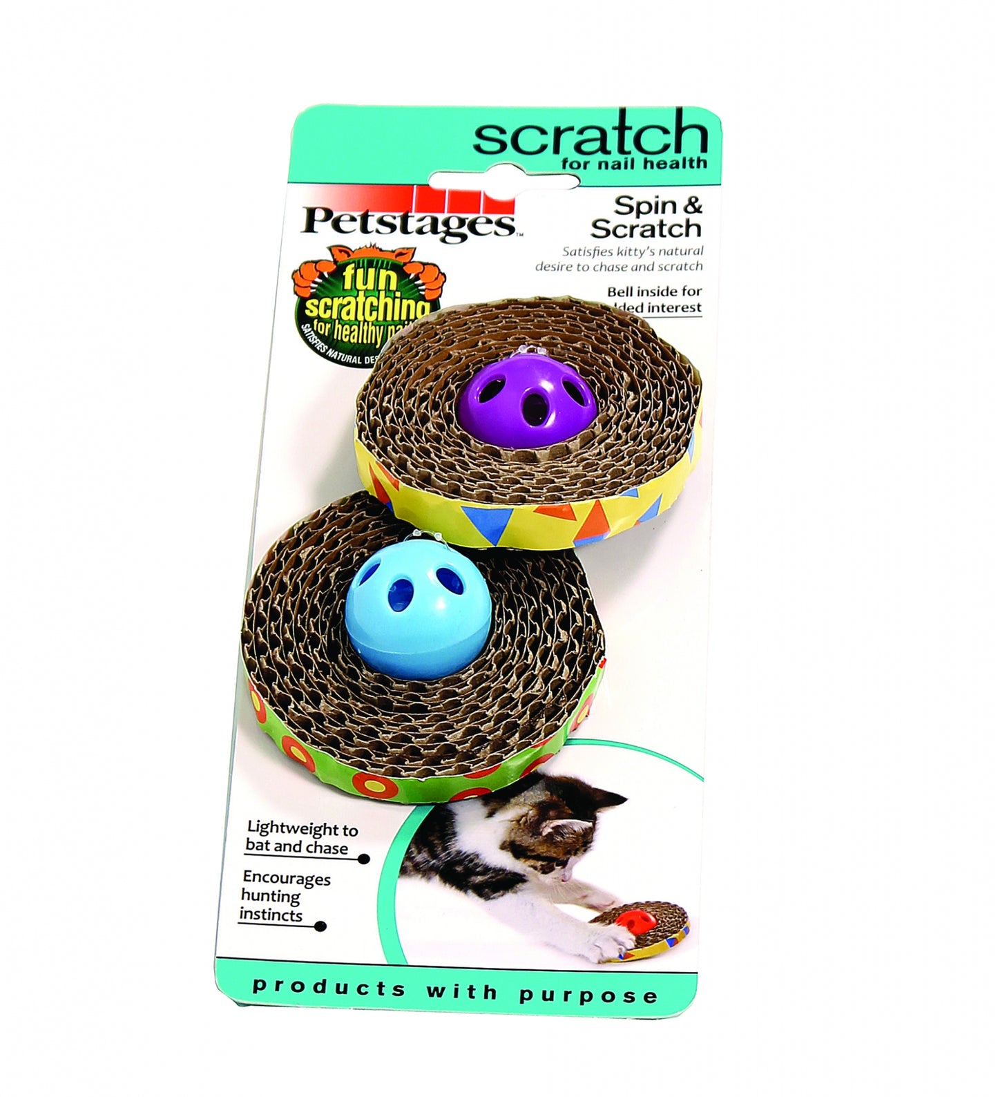 Petstages Spin & Scratch Cat Toy