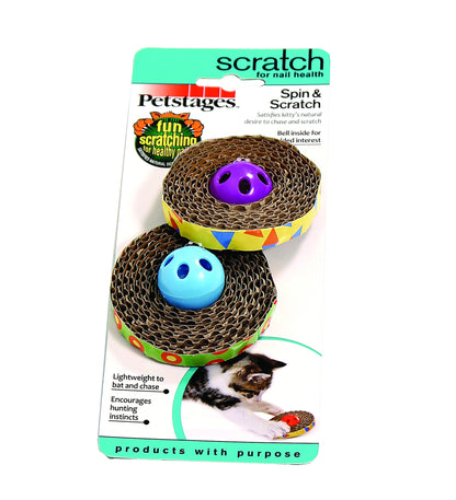 Petstages Spin & Scratch Cat Toy