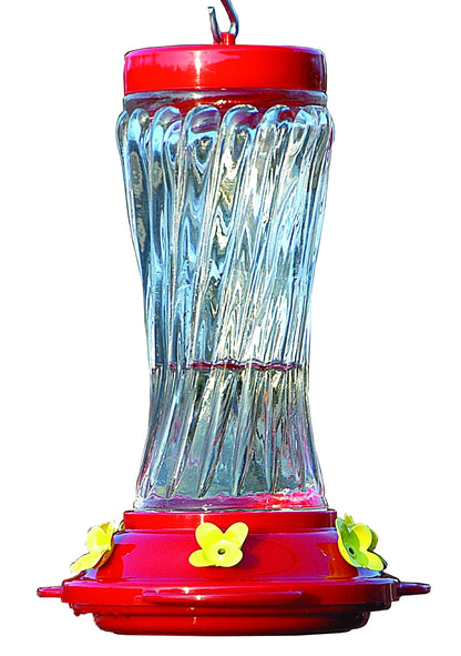 Audubon Swirl Glass Hummingbird Feeder