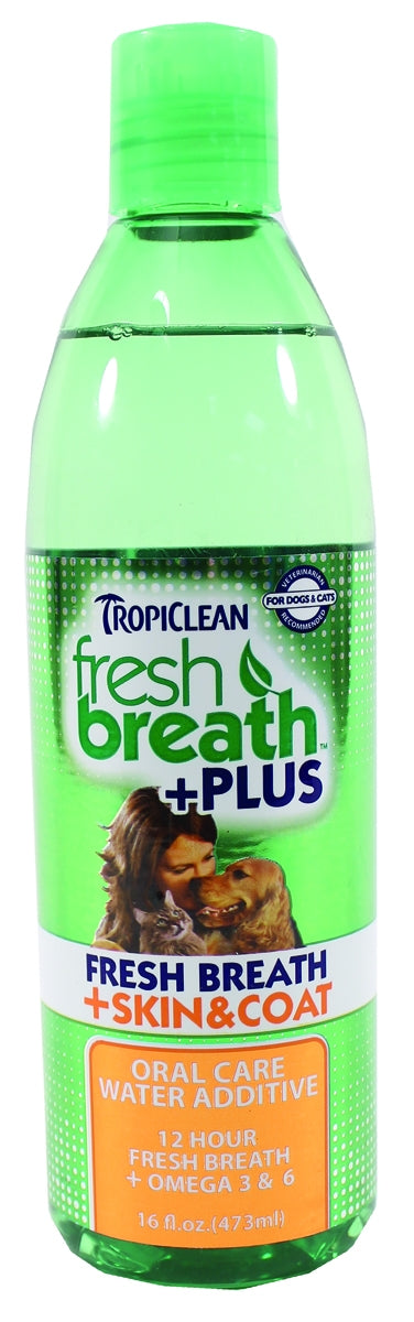 Tropiclean Fresh Breath +Plus Skin & Coat Water Additive