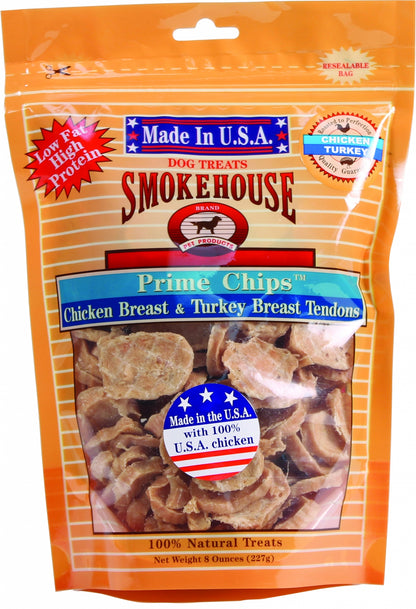 Smokehouse USA Prime Chips Dog Treats Resealable Bag