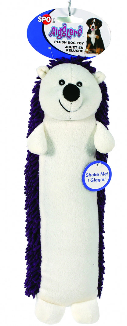 SPOT Giggler Plush Hedgehog Dog Toy