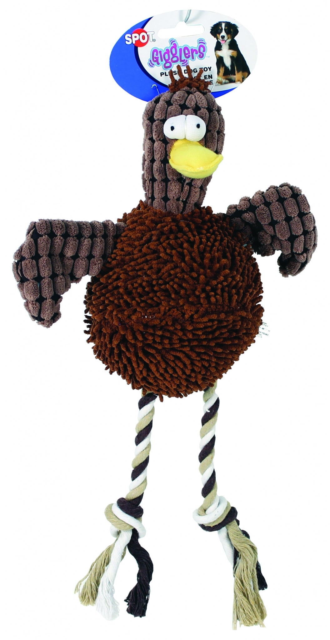 SPOT Gigglers Plush Dog Toy - Chicken