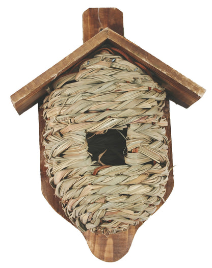 Mounted Grass Roosting Pocket With Roof