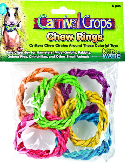 Ware Colorful Chew Rings Small Animal Toy