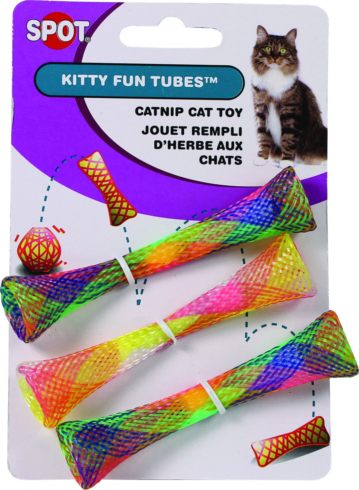 SPOT Kitty Fun Tubes Catnip Cat Toy