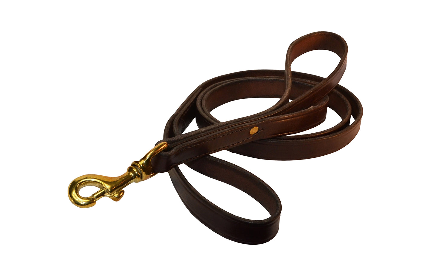 Perri's 3/4'' Leather Dog Safety Leash - 5'