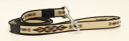 DBL Barrel Woven Run Diamond Dog Leash - Tan