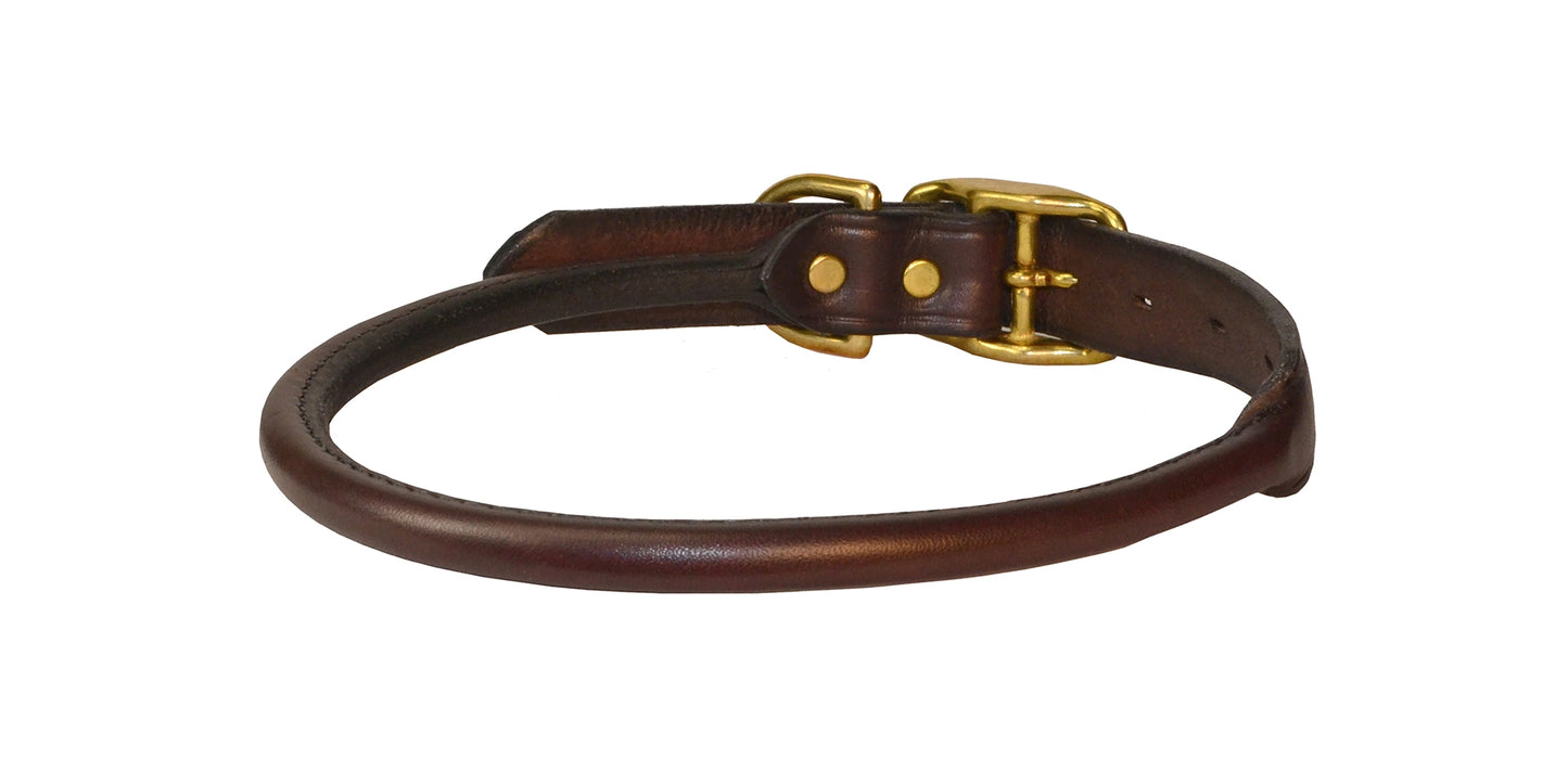 Perri's Rolled Leather Dog Collar