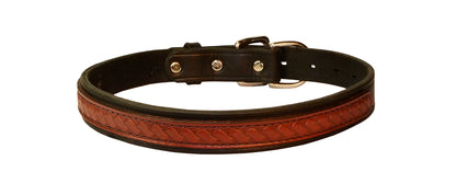 Perri's Leather Overlay Dog Collar