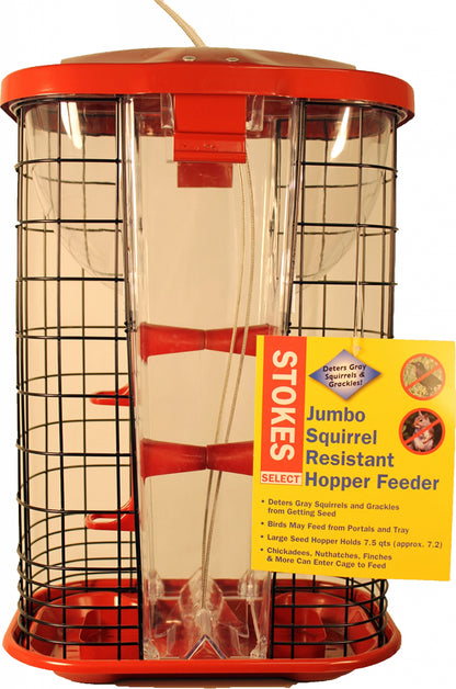 Stokes Jumbo Squirrel Resistant Hopper Feeder