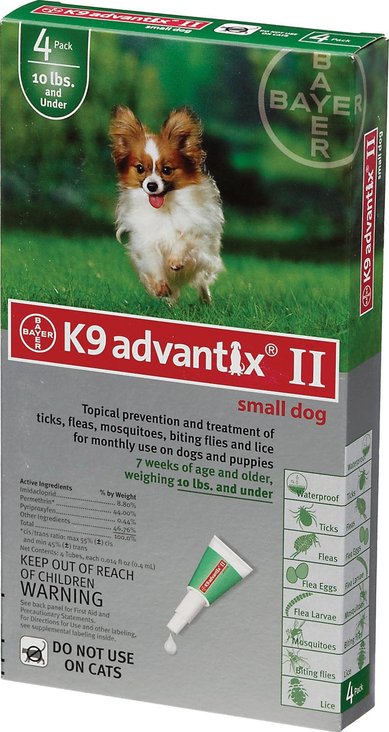 K9 Advantix 2 Dog Green - 4 Pack