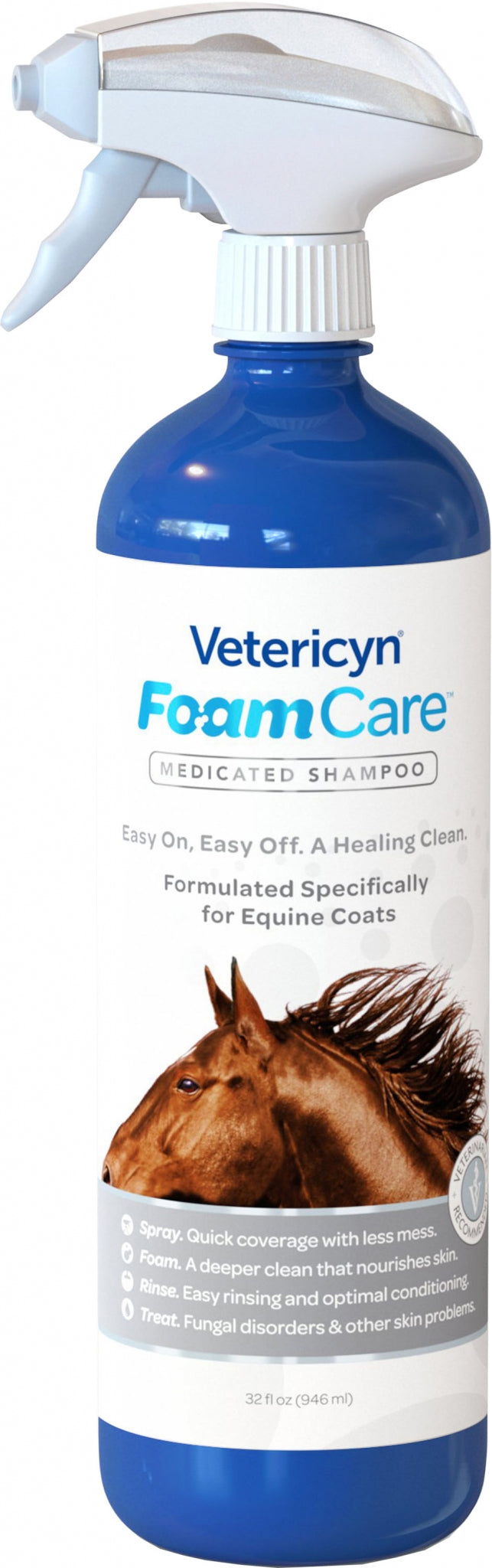 Vetericyn Foamcare Equine Medicated Shampoo