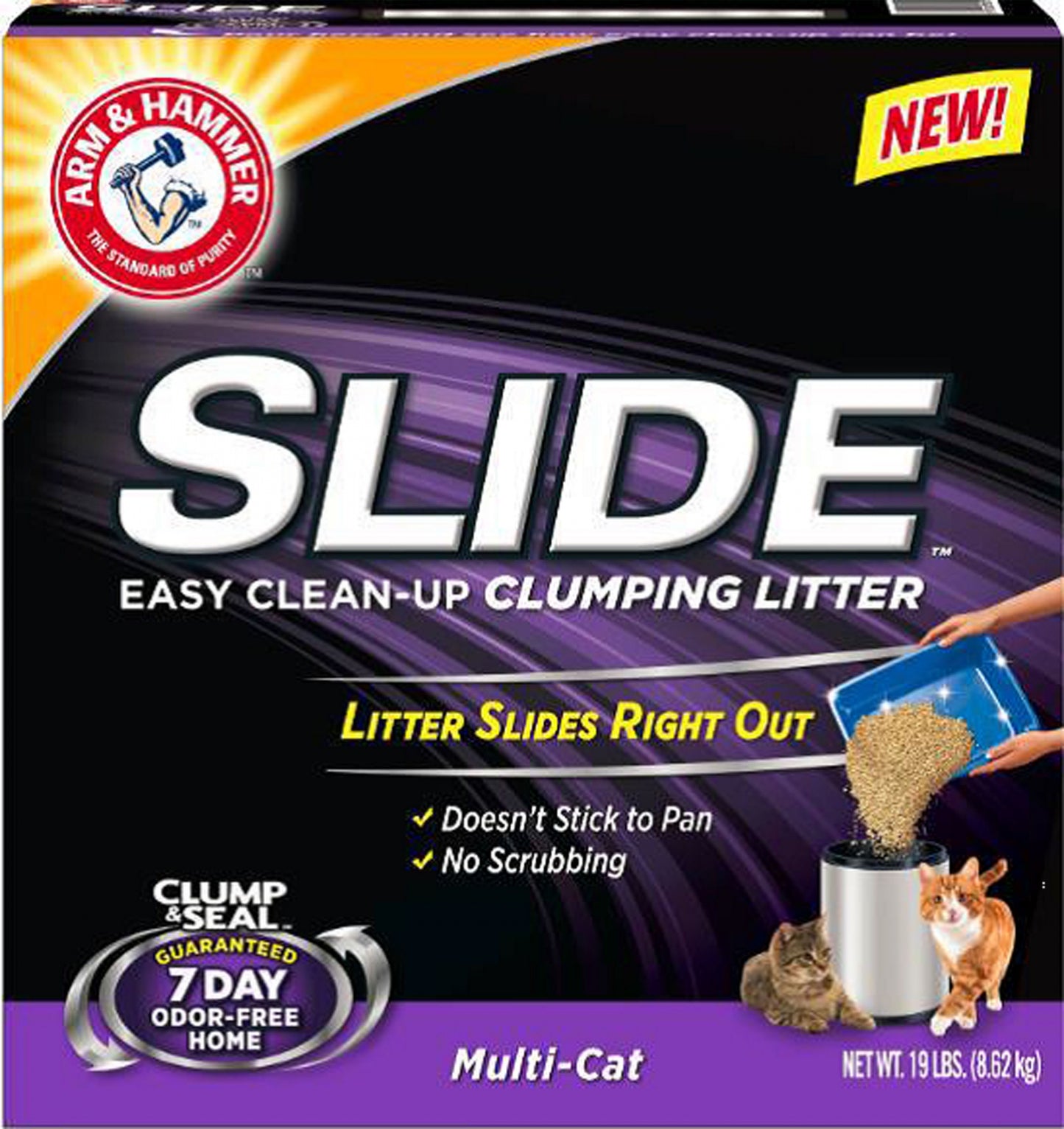 Church & Dwight Co Inc Slide Mulitcat Clumping Cat Litter