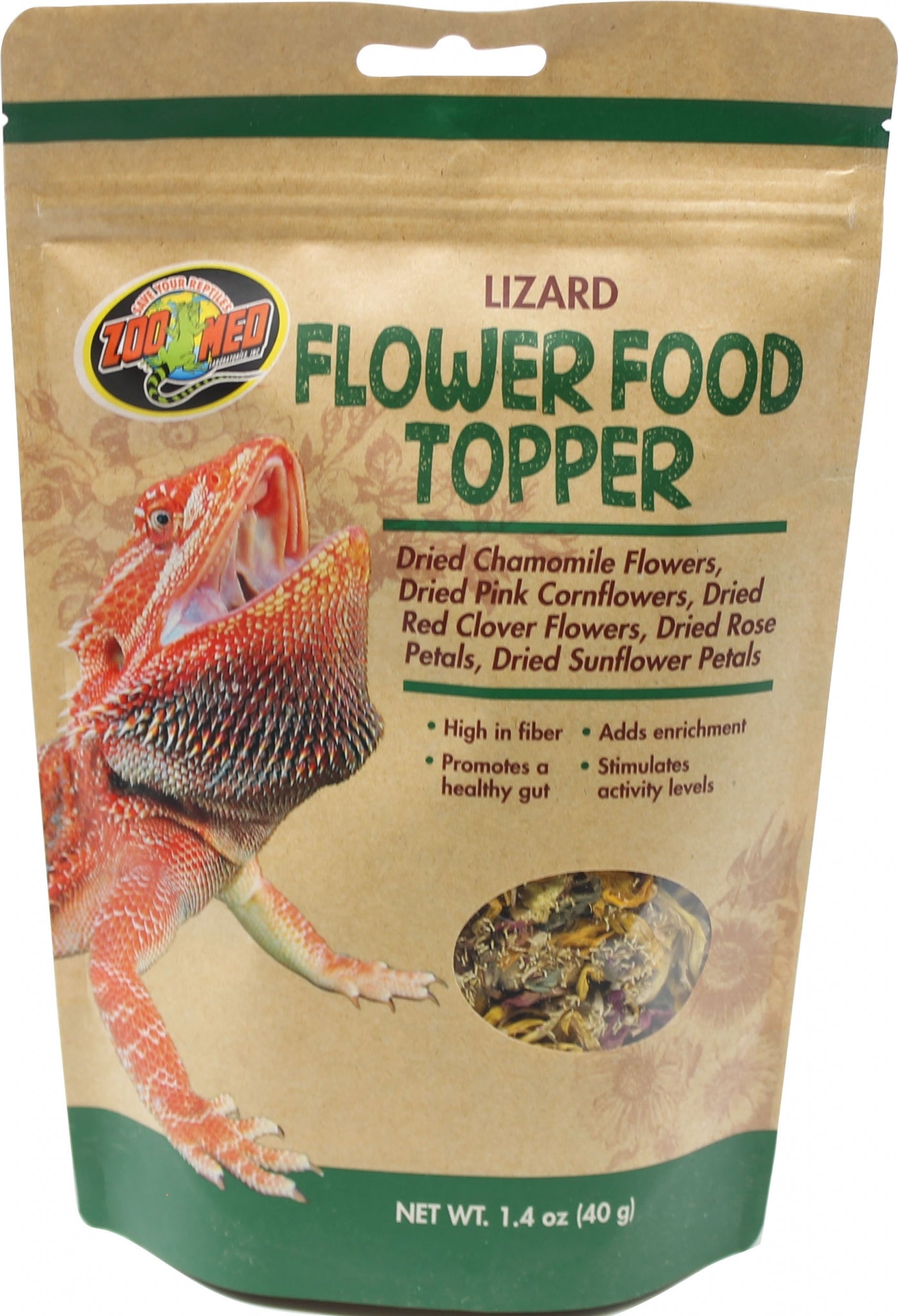 Lizard Flower Food Topper