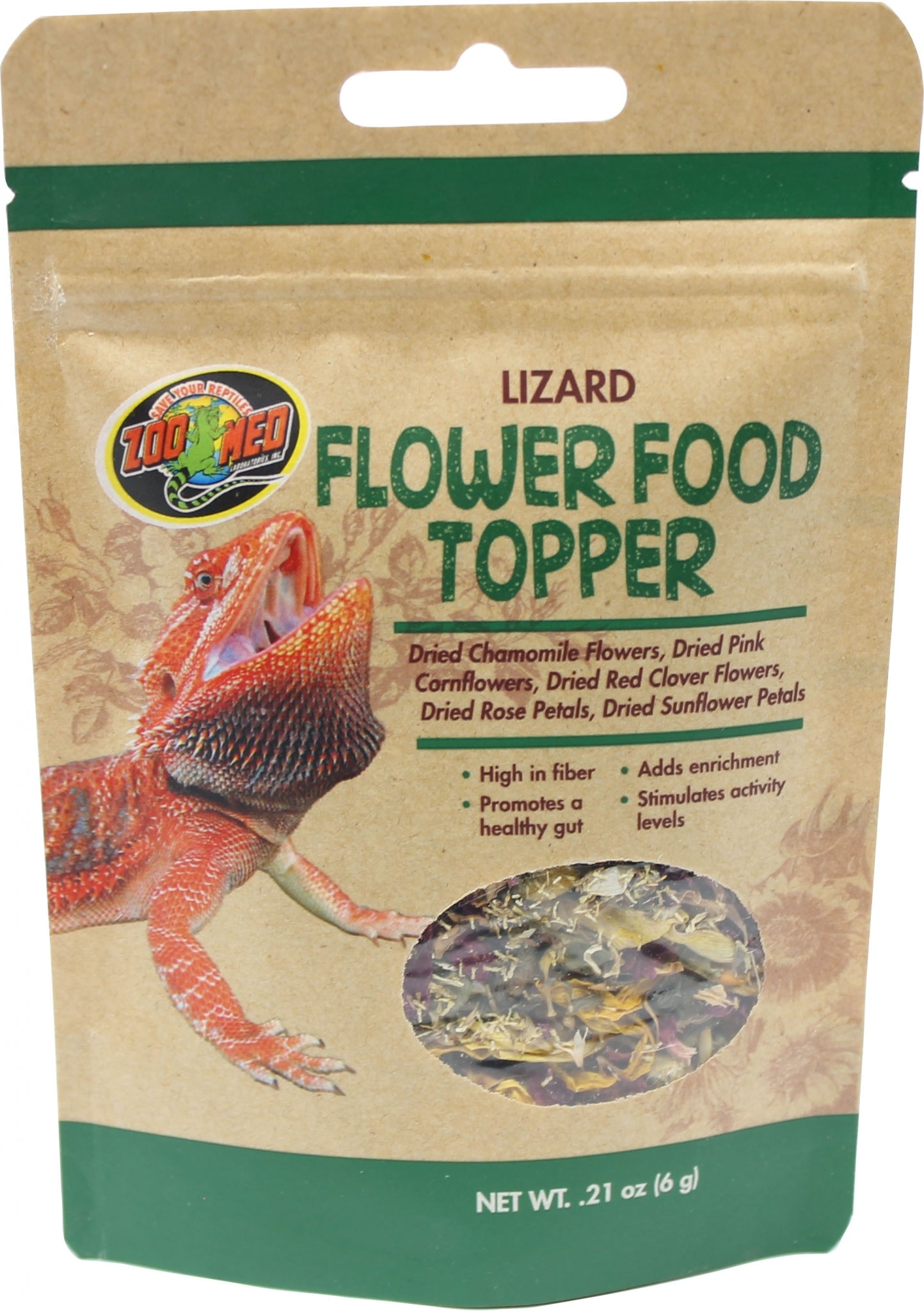 Lizard Flower Food Topper