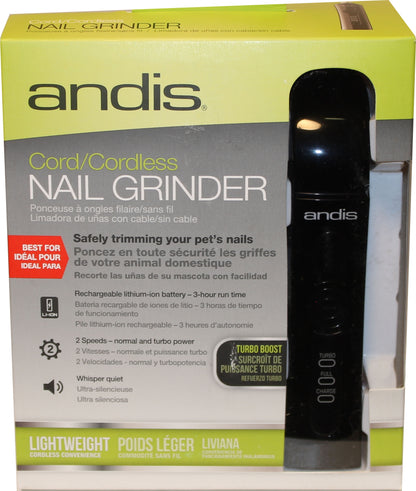 Andis Cordless Nail Grinder 2 Speed