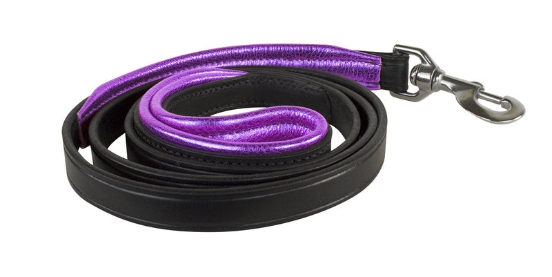 Perri's Metallic Padded Leather Dog Leash