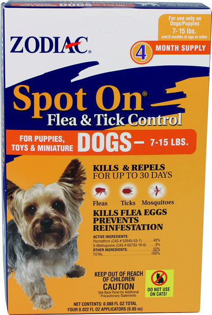 Zodiac Spot On Flea and Tick Control for Dogs